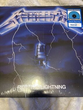 Metallica Blue "Ride the Lightning" Exclusive Vinyl - Electric Blue